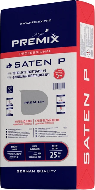 Финишная полим шпатлевка Сатен П 25кг