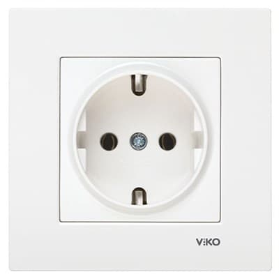 вико розетка карре с заземлением